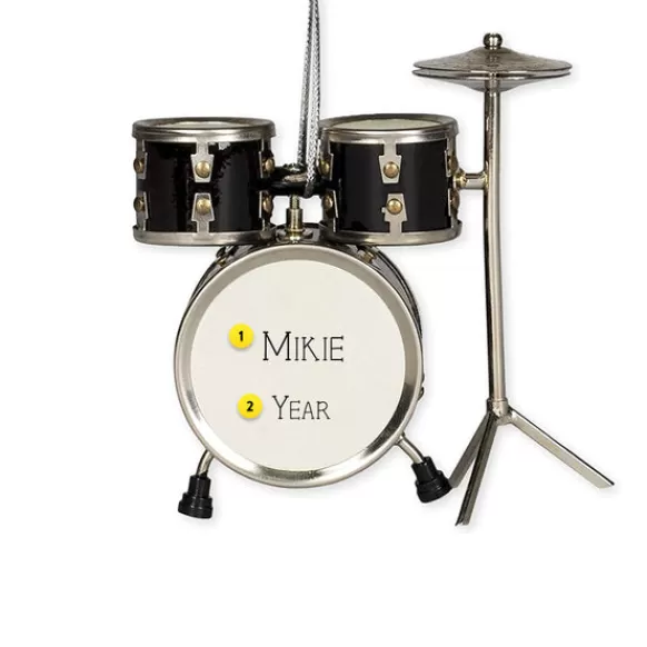 Flash Sale Drum Set Ornament - Black Music
