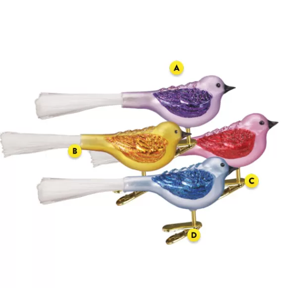 Flash Sale Fat Glitter Bird Ornament - Garden, Birds & Insects
