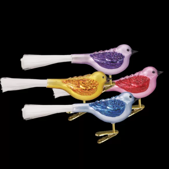 Flash Sale Fat Glitter Bird Ornament - Garden, Birds & Insects