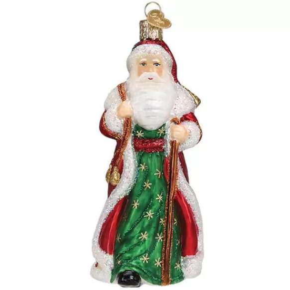 Discount Old World Christmas Father Christmas With Bells Ornament -