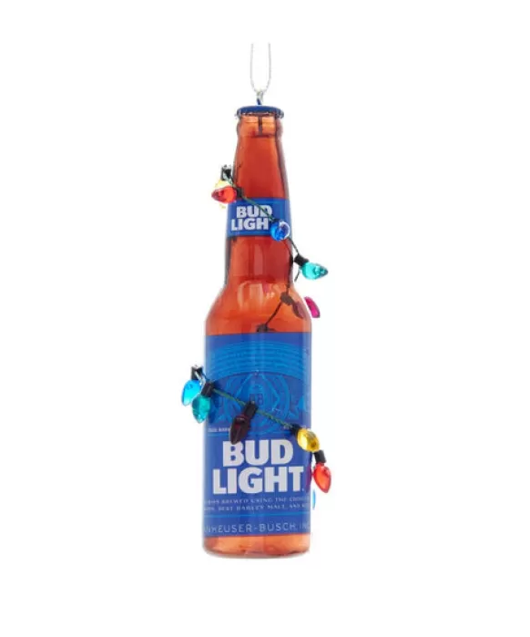 Discount Kurt Adler Festive Budweiser® Bud Light Bottle Ornament