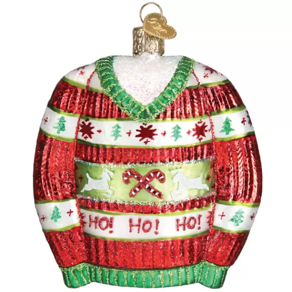 Online Old World Christmas Festive Christmas Sweater Ornament -
