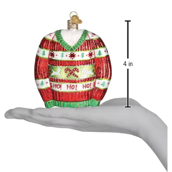 Online Old World Christmas Festive Christmas Sweater Ornament -
