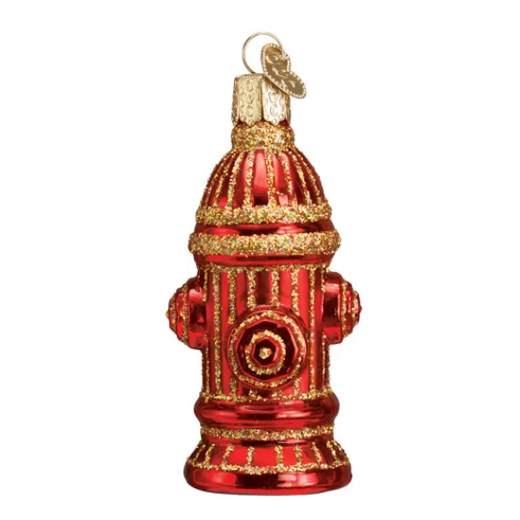 Clearance Old World Christmas Fire Hydrant Ornament -