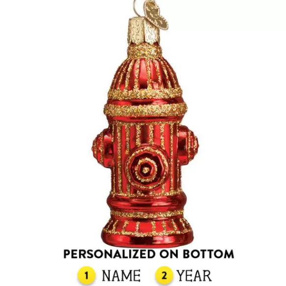 Clearance Old World Christmas Fire Hydrant Ornament -