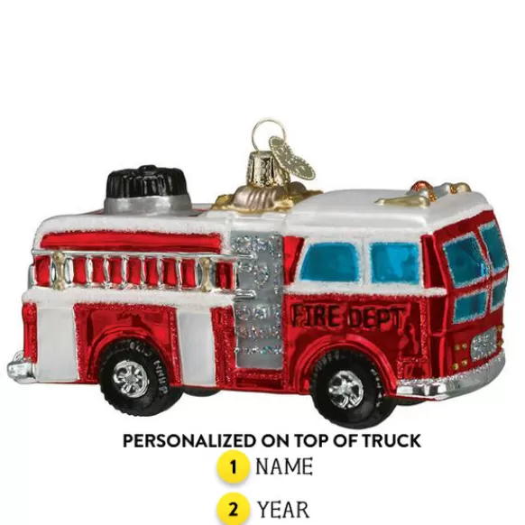 Discount Old World Christmas Fire Truck Ornament -