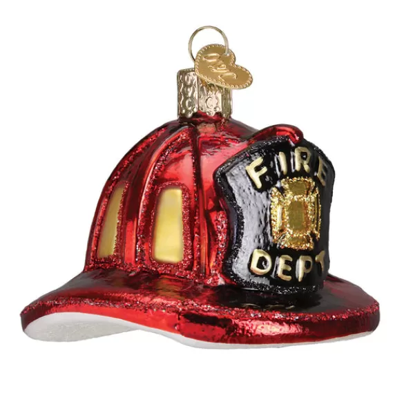 Online Old World Christmas Fireman's Helmet Ornament -