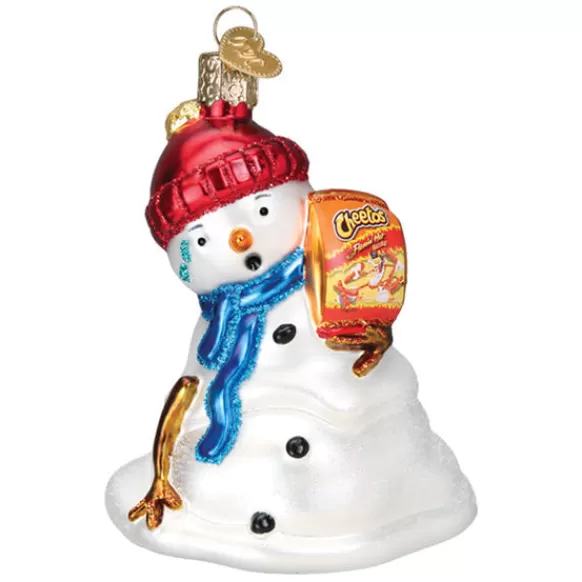 New Old World Christmas Flamin' Hot Cheetos Snowman Ornament -