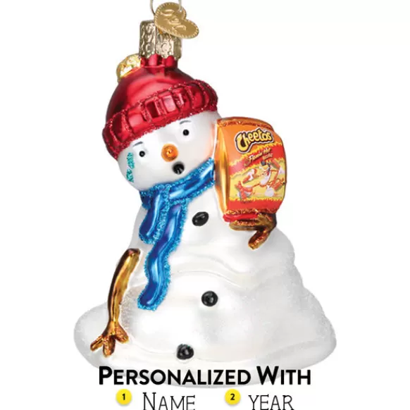 New Old World Christmas Flamin' Hot Cheetos Snowman Ornament -