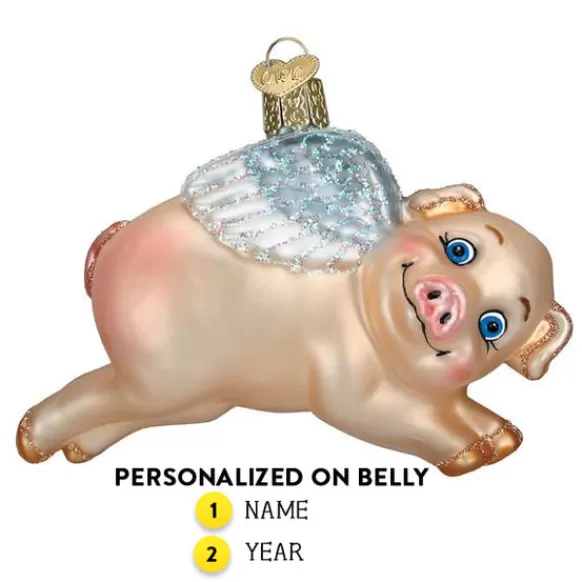 Hot Flying Pig Ornament - Animals