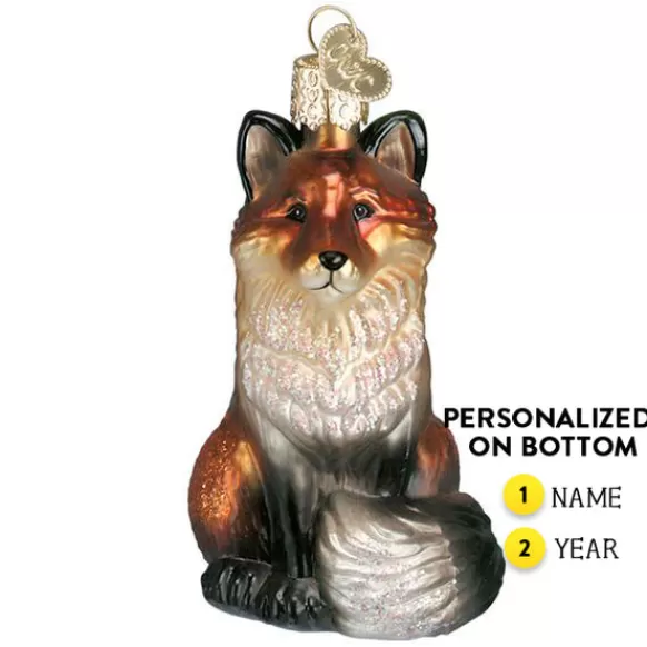 Clearance Fox Ornament - Animals