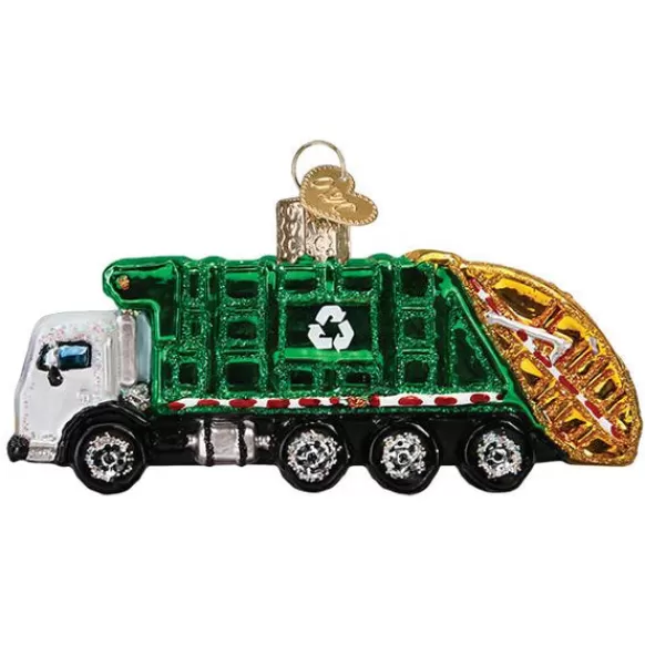 New Old World Christmas Garbage Truck Ornament -