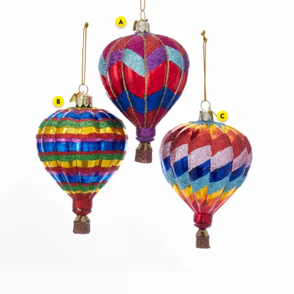 Shop Kurt Adler Glass Hot Air Balloon Ornament