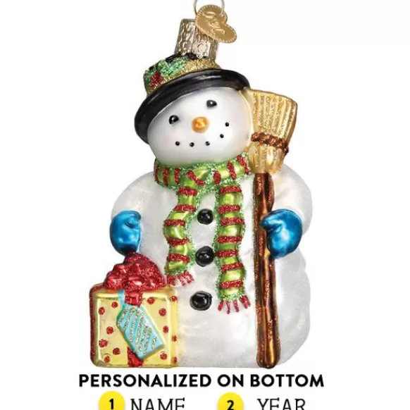 Outlet Old World Christmas Gleeful Snowman Ornament -