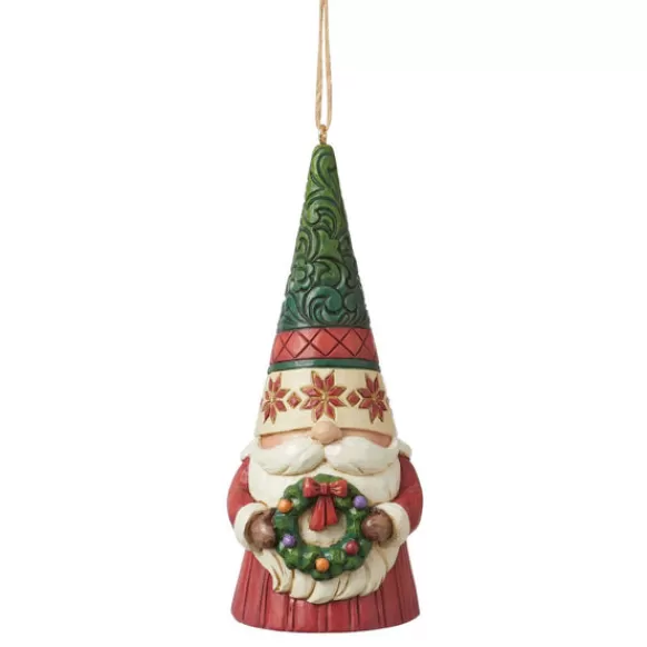 Store Gnome With Wreath Ornament - Jim Shore