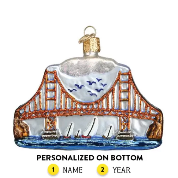 Sale Old World Christmas Golden Gate Bridge Ornament -
