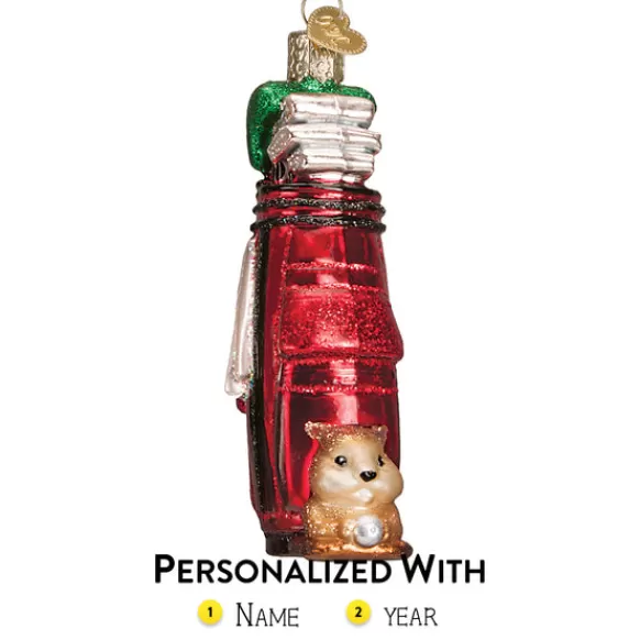 Fashion Old World Christmas Golf Bag Ornament -