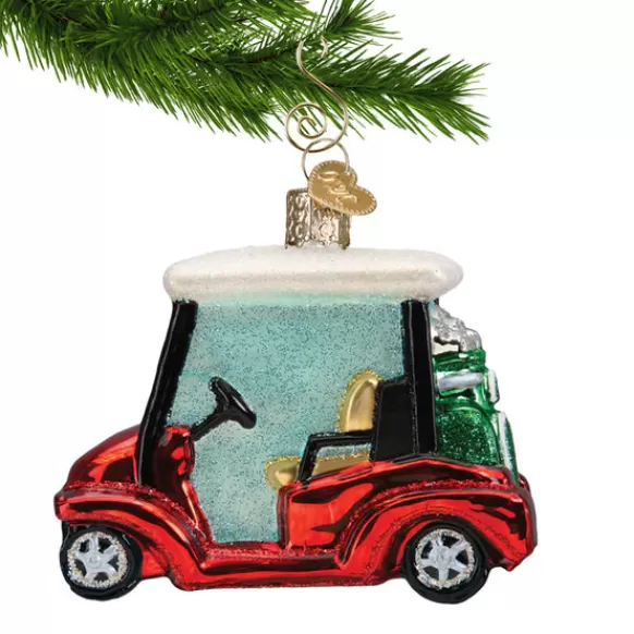 Flash Sale Old World Christmas Golf Cart Ornament -