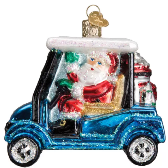 Online Old World Christmas Golf Cart Santa Ornament -