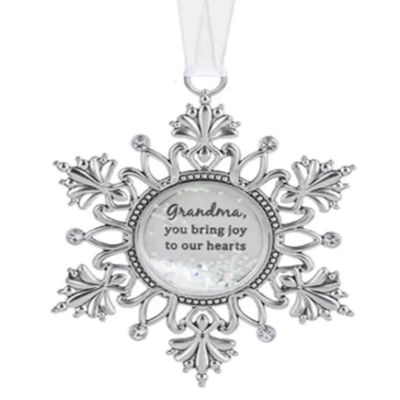 Clearance Grandma Snowflake Ornament Family Members