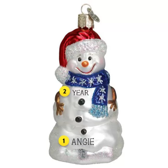 Discount Old World Christmas Happy Snowman Ornament -