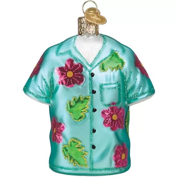 Flash Sale Old World Christmas Hawaiian Shirt Ornament -