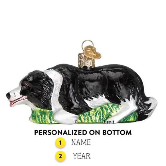 Discount Old World Christmas Herding Border Collie Ornament -