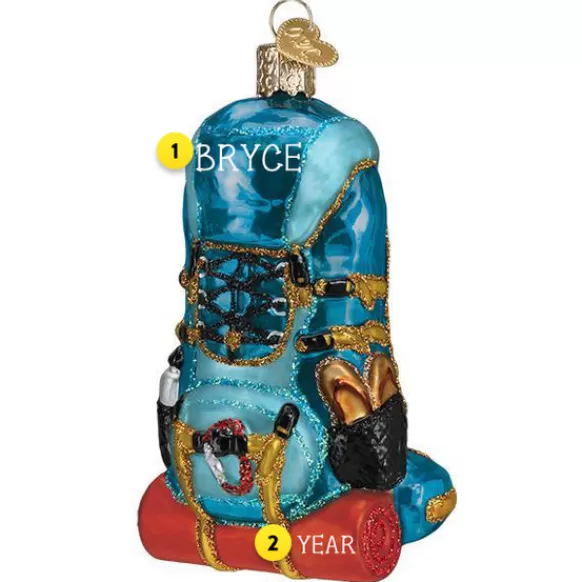 Clearance Old World Christmas Hiking Backpack Ornament -