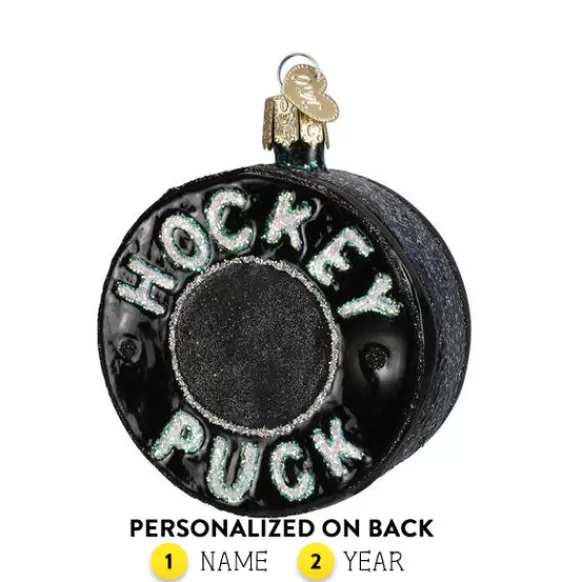 Best Sale Old World Christmas Hockey Puck Ornament -