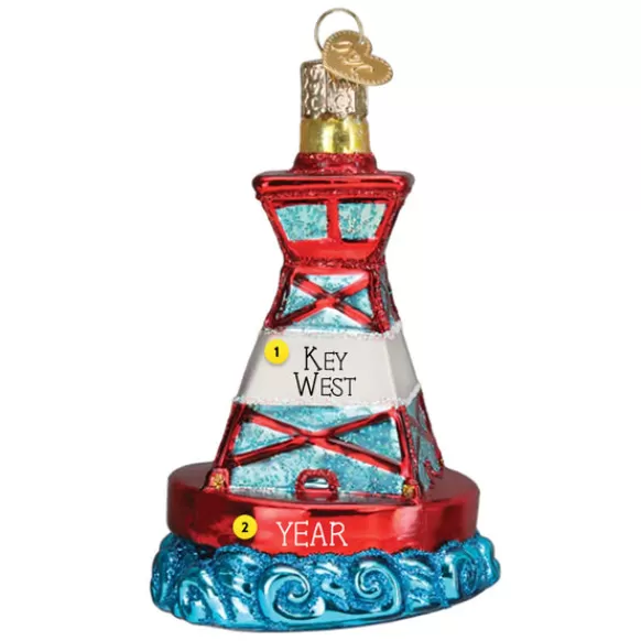 Hot Old World Christmas Holiday Buoy Ornament -