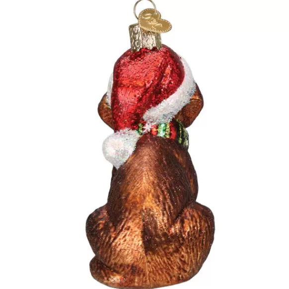 Flash Sale Old World Christmas Holiday Chocolate Labrador Puppy Ornament -
