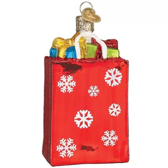 Cheap Old World Christmas Holiday Shopping Bag Ornament -