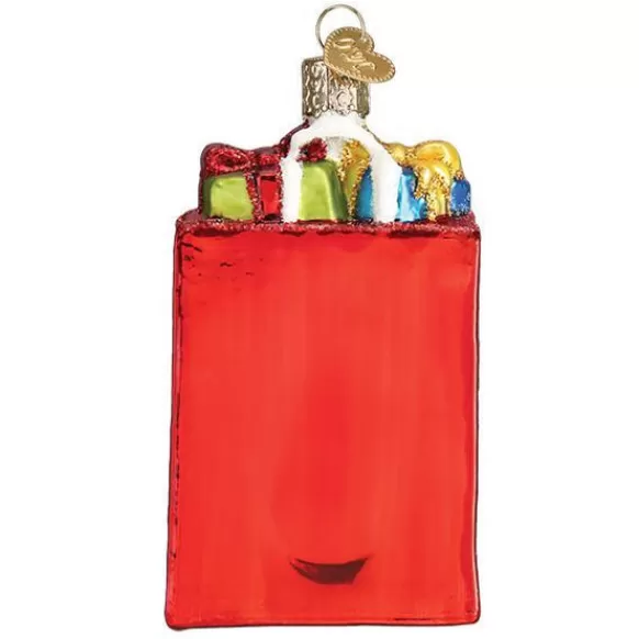Cheap Old World Christmas Holiday Shopping Bag Ornament -