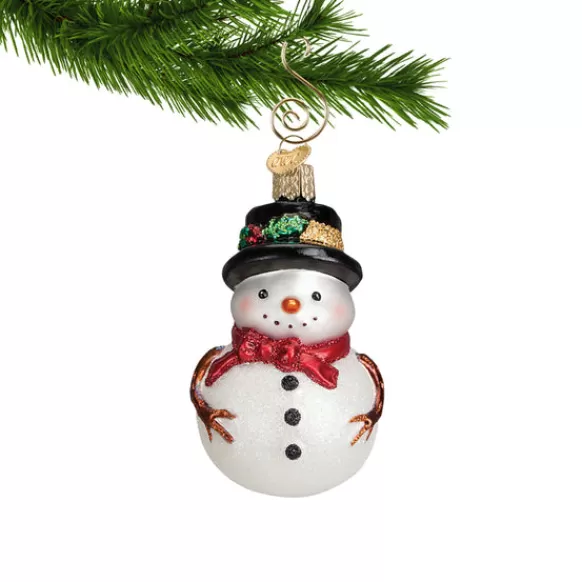 Flash Sale Old World Christmas Holly Hat Snowman Ornament -
