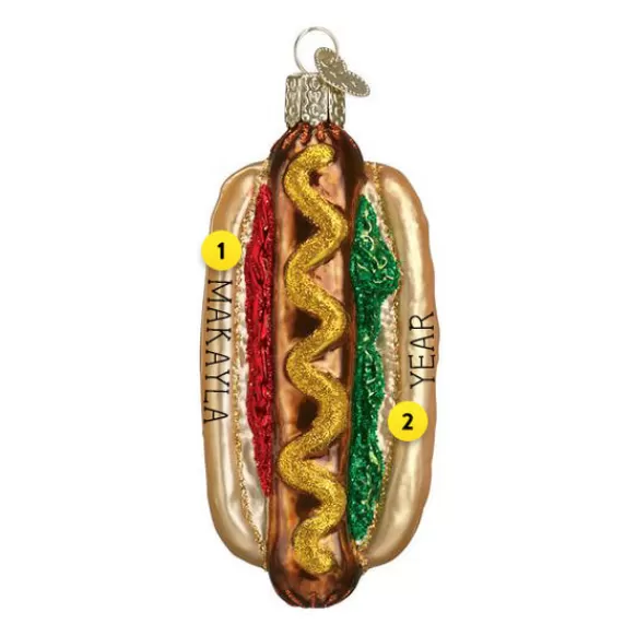 Online Old World Christmas Hot Dog Ornament -