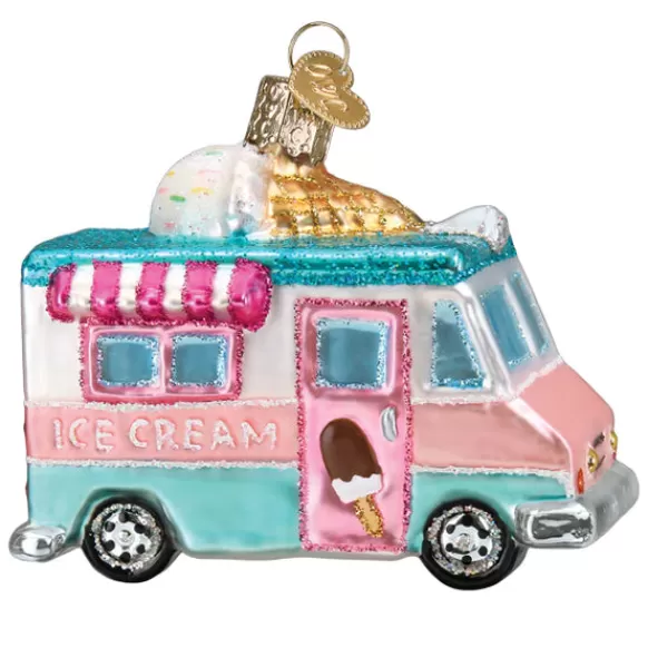 Outlet Old World Christmas Ice Cream Truck Ornament -