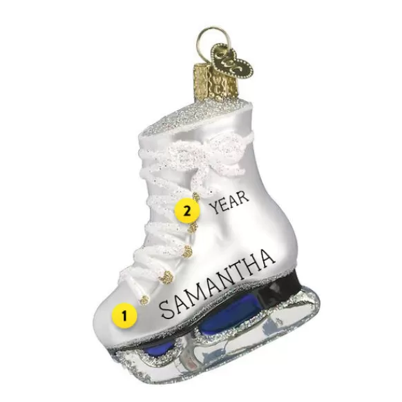 Hot Old World Christmas Ice Skate Ornament -