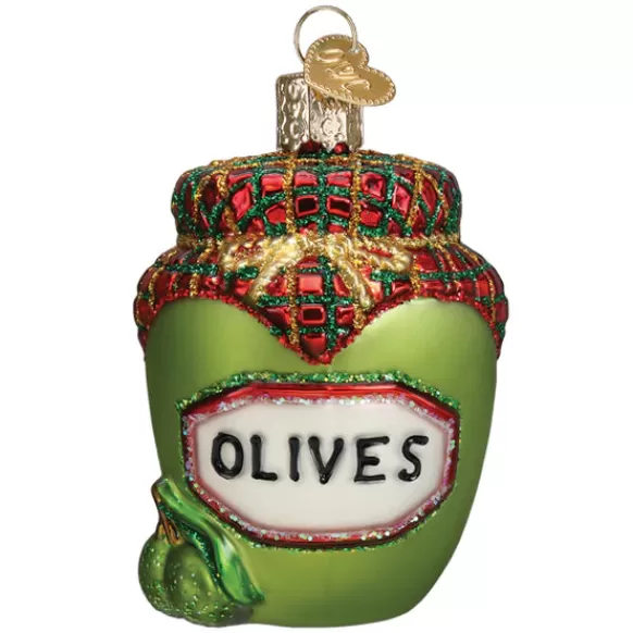 Cheap Old World Christmas Jar Of Olives Ornament -