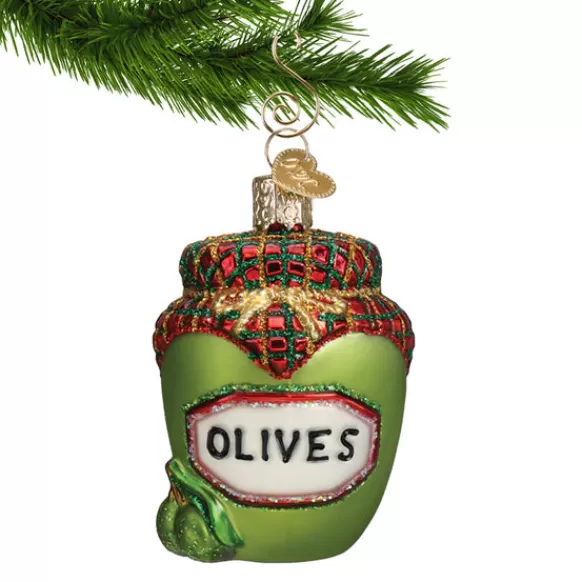 Cheap Old World Christmas Jar Of Olives Ornament -