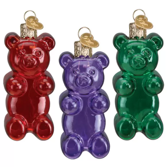 Flash Sale Old World Christmas Jelly Bear Ornament Set -