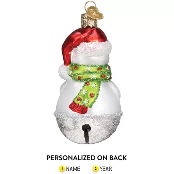 Sale Old World Christmas Jingle Bell Snowman Ornament -