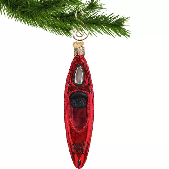 Cheap Old World Christmas Kayak Ornament -