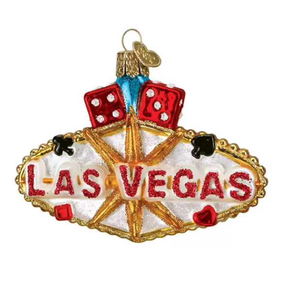 Hot Old World Christmas Las Vegas Sign Ornament -
