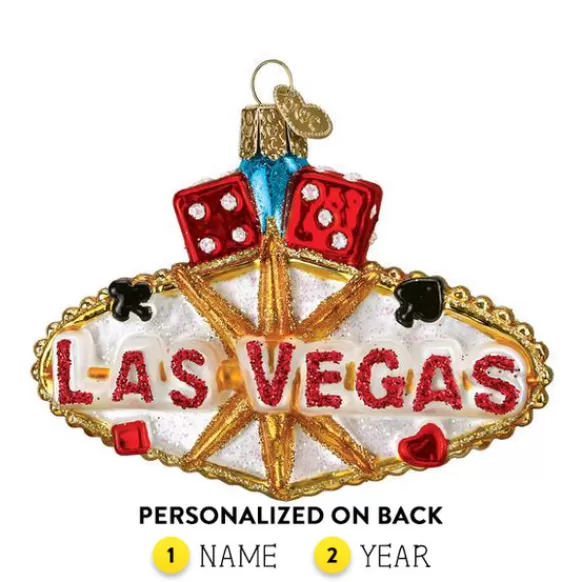 Hot Old World Christmas Las Vegas Sign Ornament -