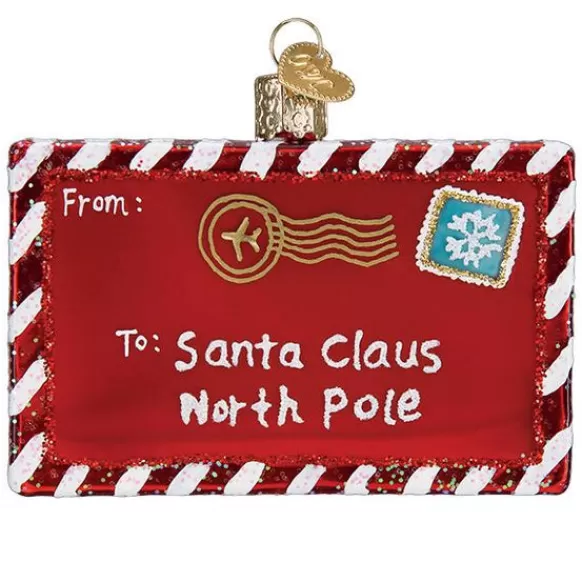 Clearance Old World Christmas Letter To Santa Ornament -