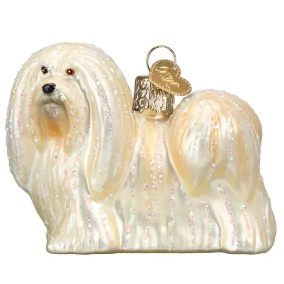 Online Old World Christmas Lhasa Apso Dog Ornament -