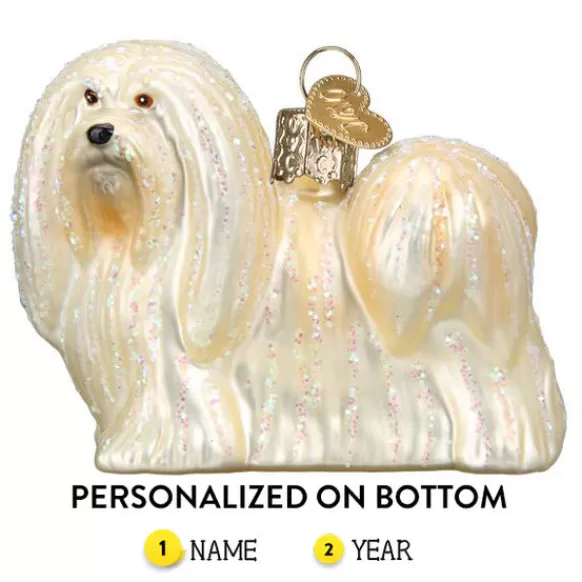 Online Old World Christmas Lhasa Apso Dog Ornament -