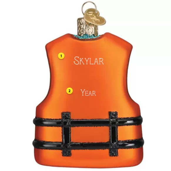 Cheap Old World Christmas Life Jacket Ornament -