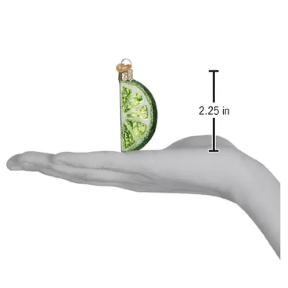 Sale Old World Christmas Lime Slice Ornament -