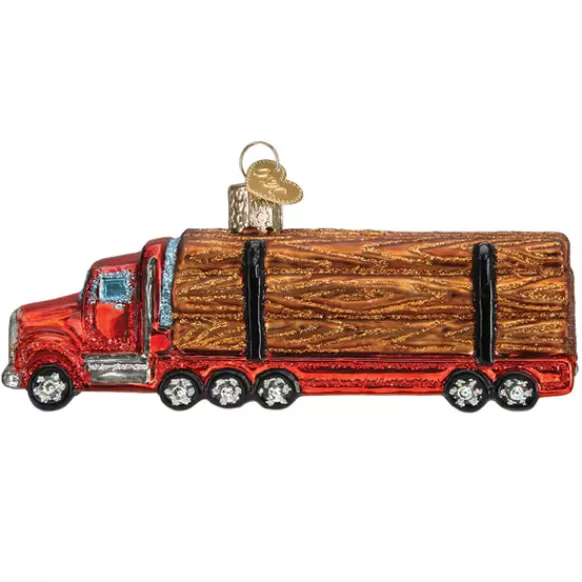 Cheap Logging Truck Ornament - Transportation